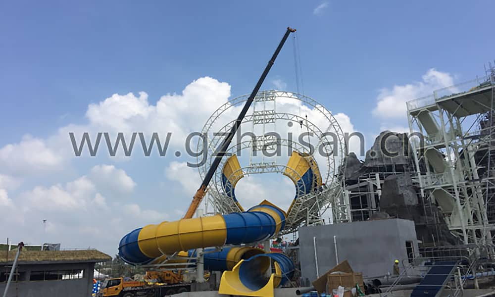 玉林克拉湾大喇叭滑道安装 玉林克拉湾大喇叭滑道安装